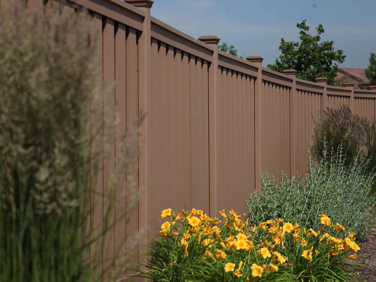 Photo of Trex composite privacy fence