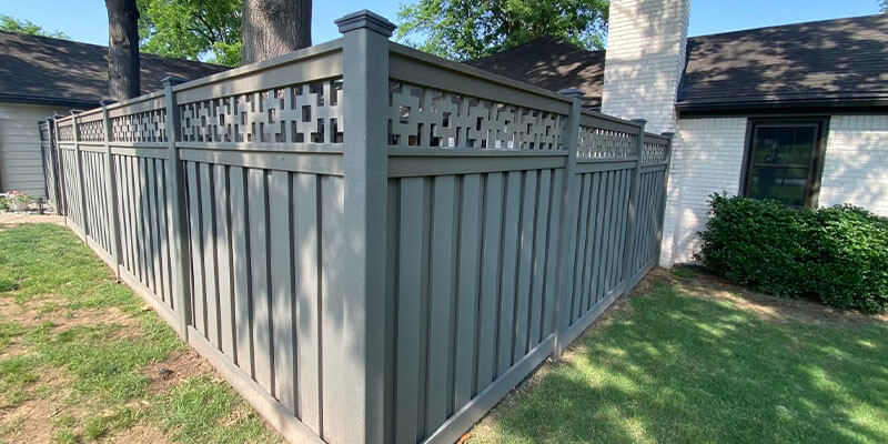 Decorative composite fence