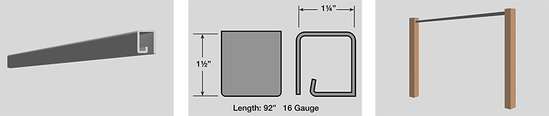 Trex Horizons Fence - Horizontal U-Channel