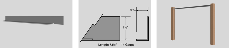 Trex Horizons Fence - Vertical Back Rail