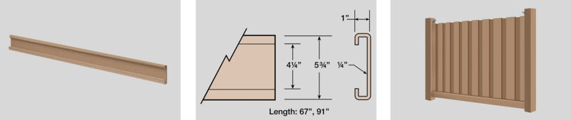 Trex Seclusions Fence - Top Rail