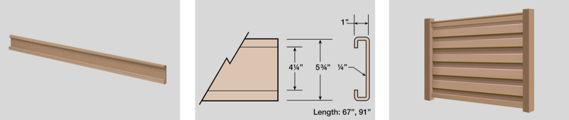 Trex Solitudes Fence - Interlocking Pickets