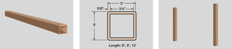 Trex Solitudes Fence Posts