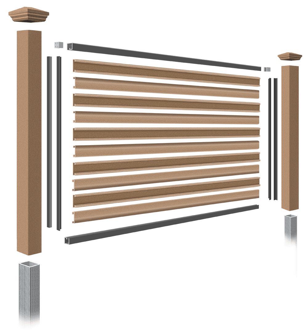 Composite fence - Trex Horizons components