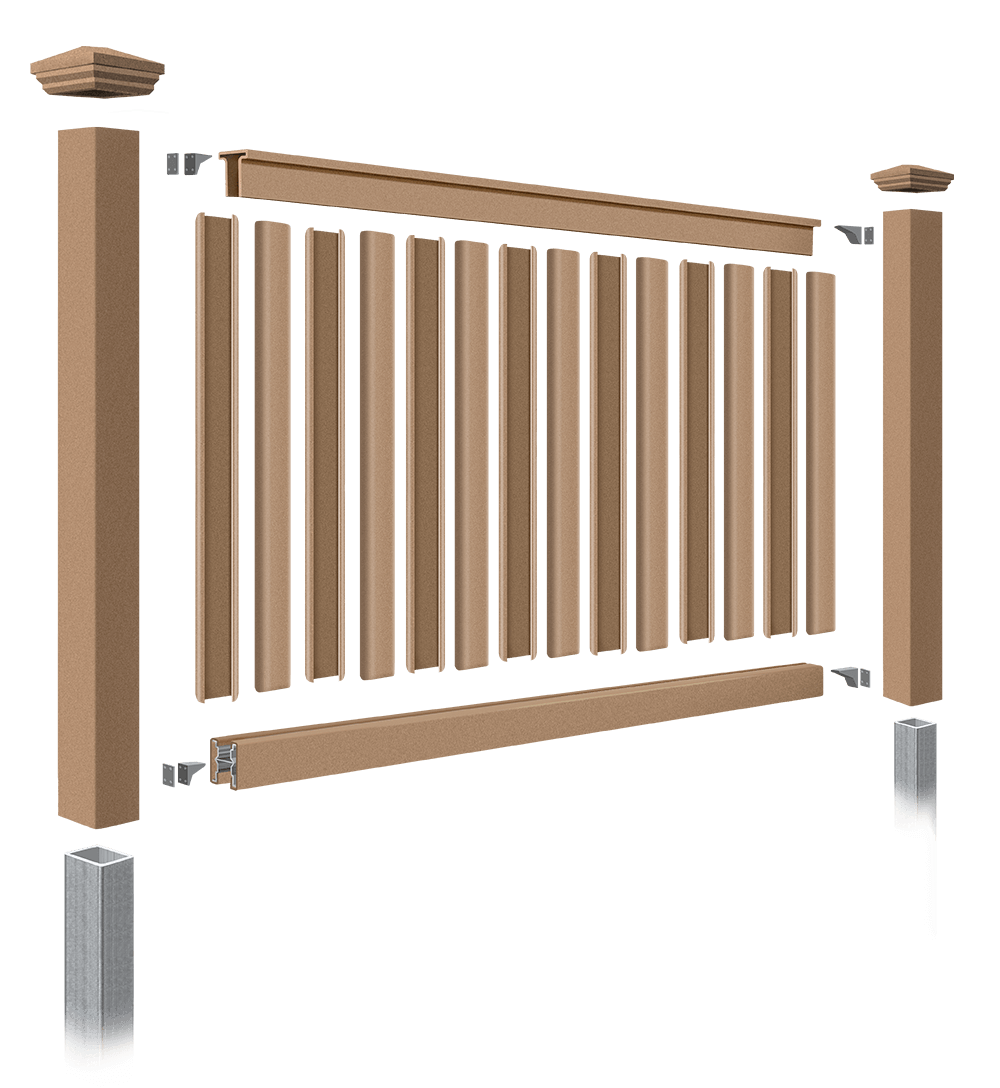 Composite fence - Trex Seclusions components