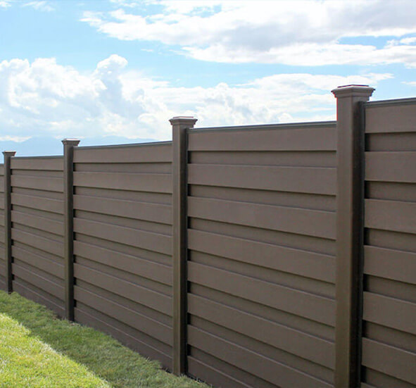 Trex fence installed at a park