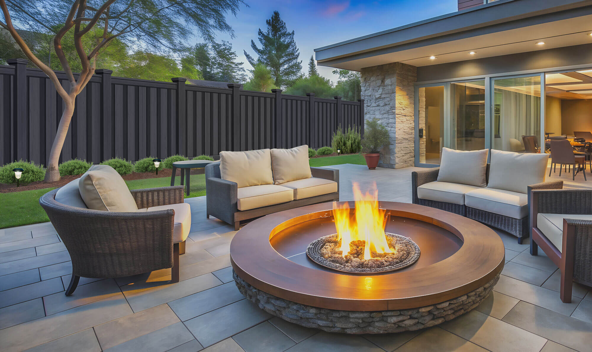 Black Luxury Composite Fence