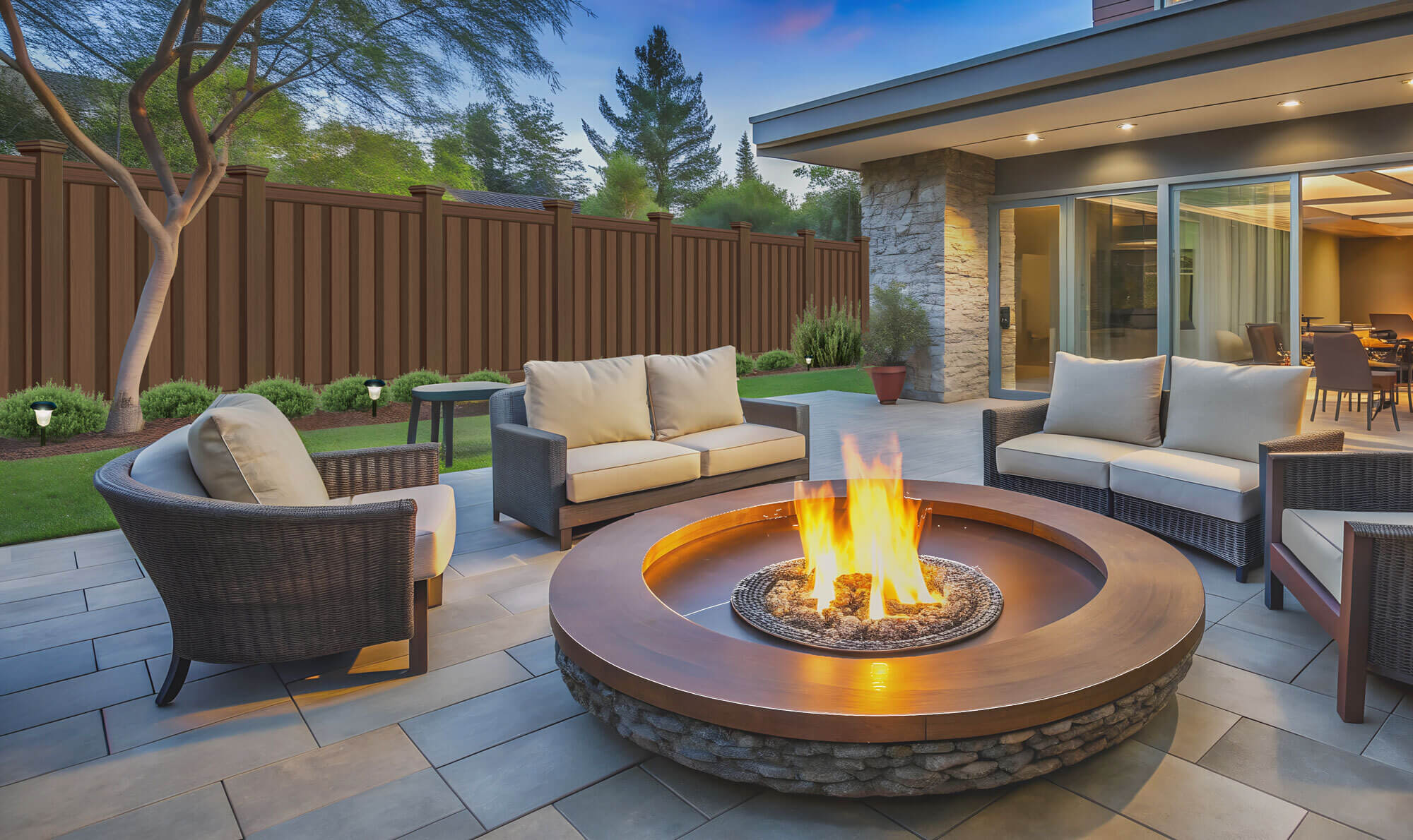 Brown Luxury Composite Fence