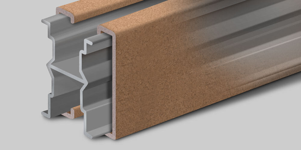 Metal Reinforced Bottom Rail for Trex composite fence