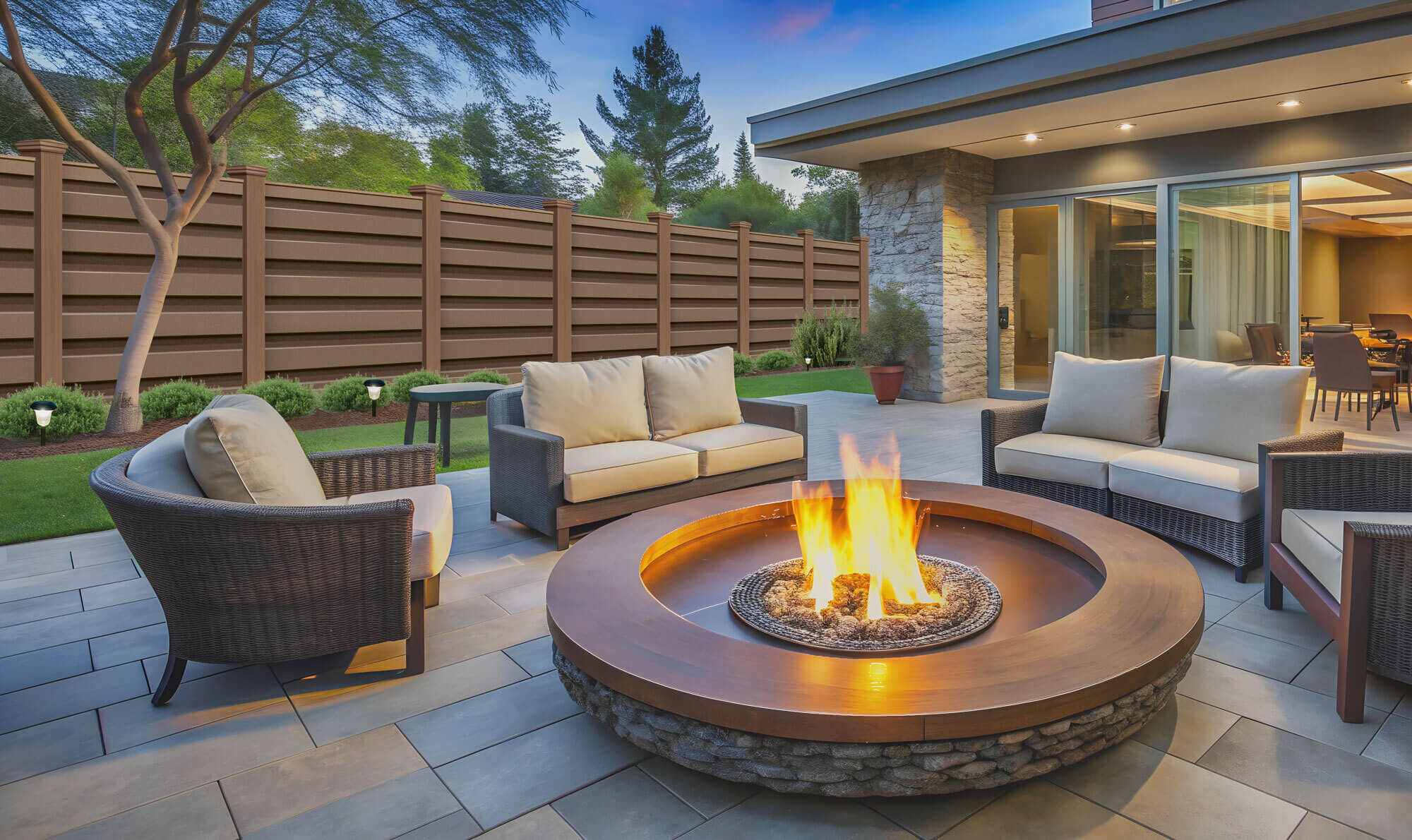Brown Luxury Composite Fence