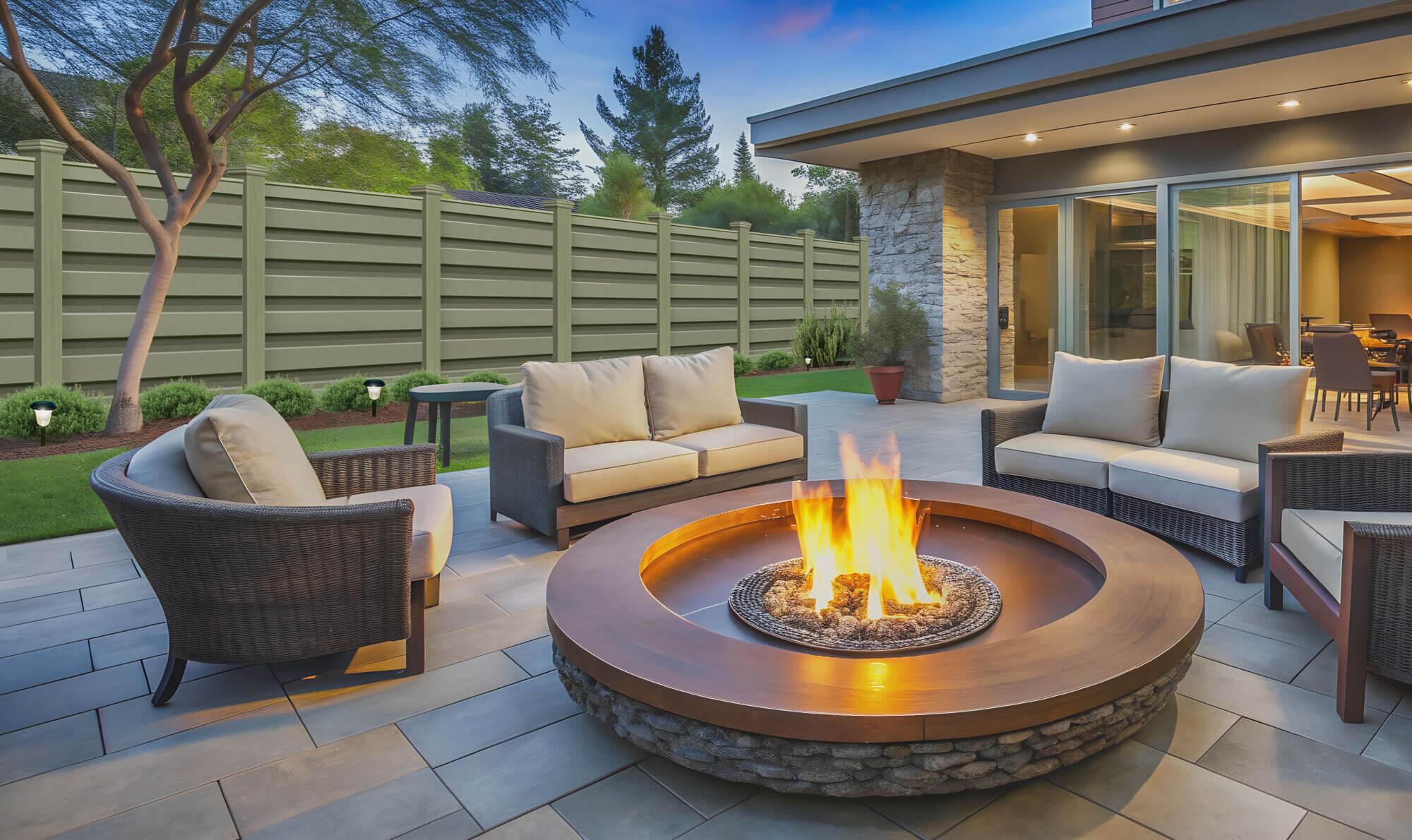 Gray Luxury Composite Fence