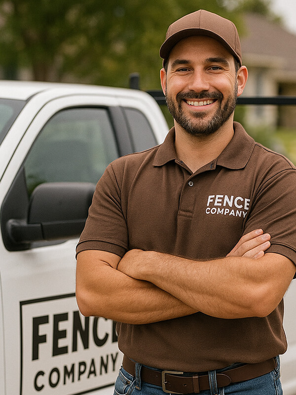 Fence Company Installing Trex Fence