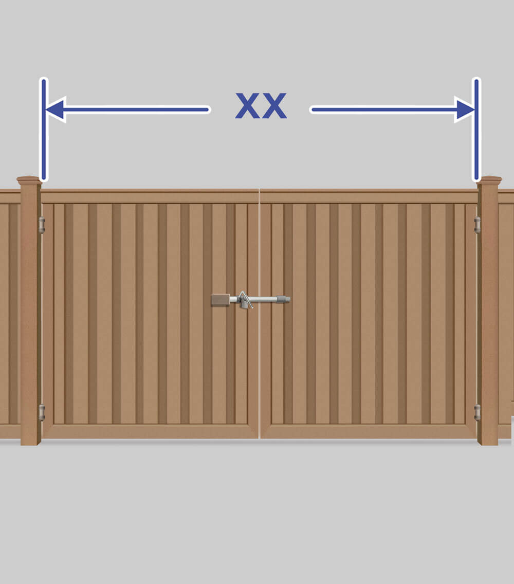 Commercial Composite Gate Width Options