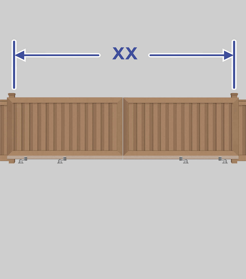 Commercial Composite Gate Width Options
