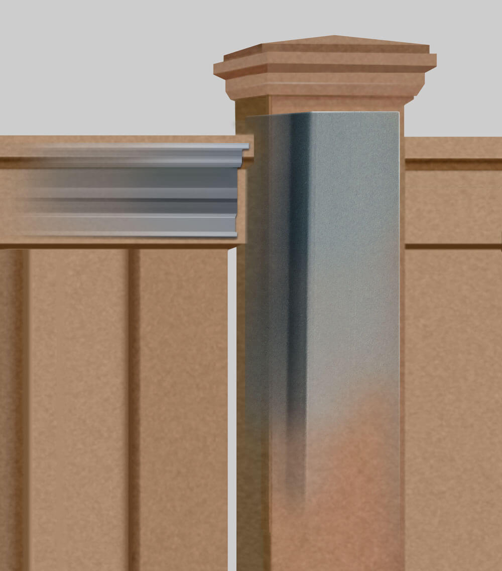 Trex composite fence top rail