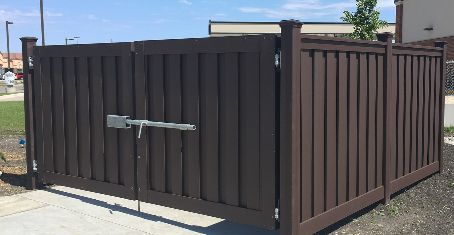 Commercial Trex composite gate