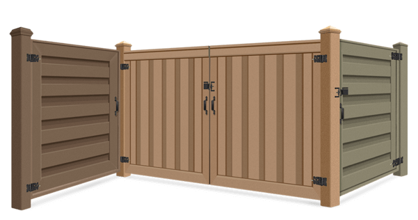 Trex Composite Gate Types connected to each other