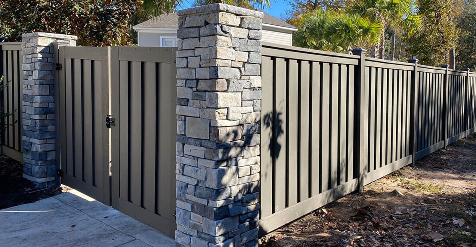 Residential Trex Driveway gate