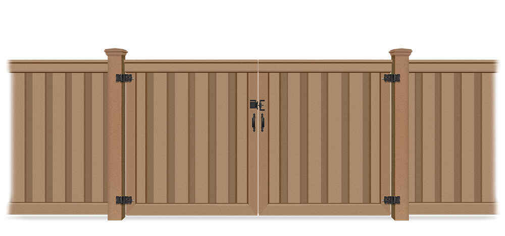 Composite fence gates - Trex Residential Drive Gate