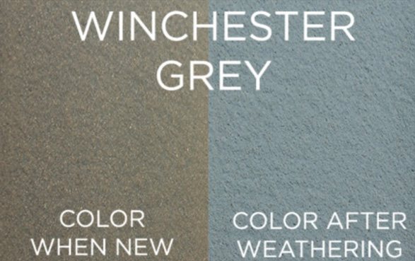 Winchester Grey Trex fence color after weathering