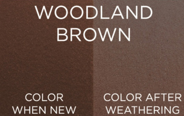 Woodland brown Trex fence color after weathering