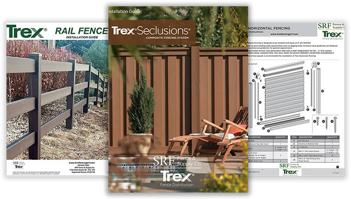 Trex fence installation guides - downloadable Trex pdf files